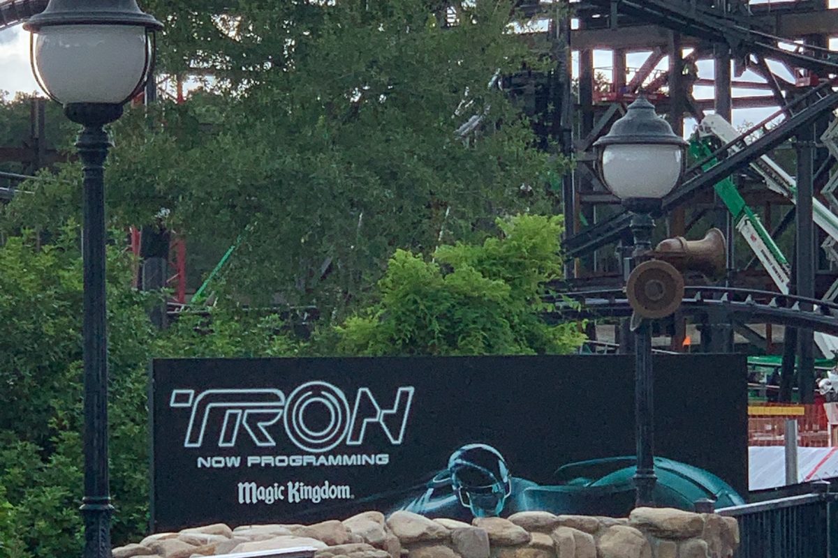 Magic Kingdom Construction Updates – TRON, Front Entrance and Walkway Extension